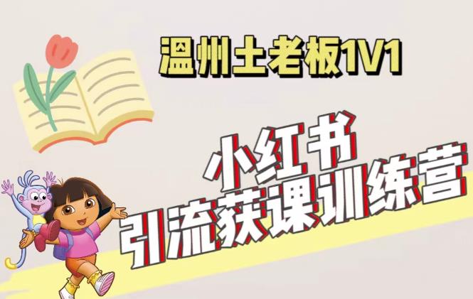 小红书1对1引流获客训练营：账号、内容、引流、成交（价值3999元）-16888副业资讯