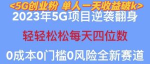 2023年最新自动裂变5g创业粉项目，日进斗金，单天引流100+秒返号卡渠道+引流方法+变现话术【揭秘】-16888副业资讯