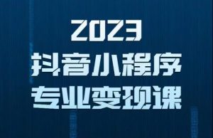 2023年抖音小程序变现保姆级教程,0粉丝新号,无需实名,3天起号,第1条视频就有收入-16888副业资讯