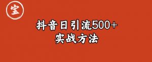 宝哥抖音直播引流私域的6个方法，日引流500+-16888副业资讯