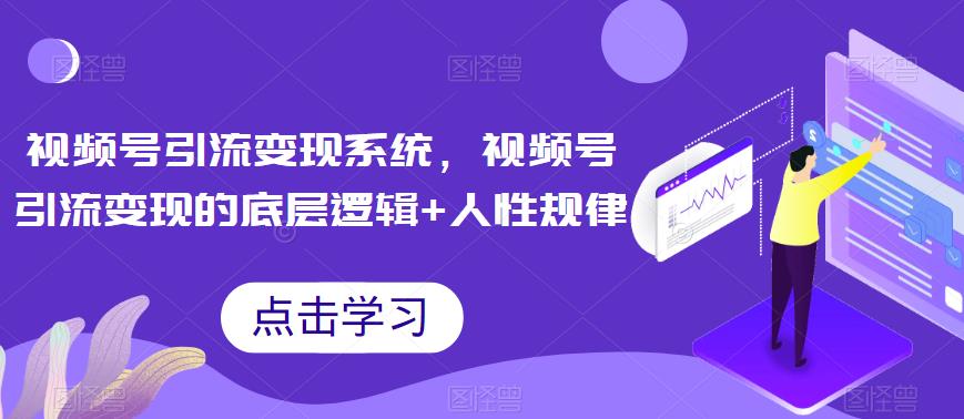视频号引流变现系统，视频号引流变现的底层逻辑+人性规律-16888副业资讯