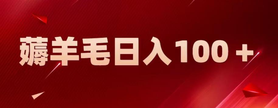 新平台零撸薅羊毛，一天躺赚100＋，无脑复制粘贴【揭秘】-16888副业资讯
