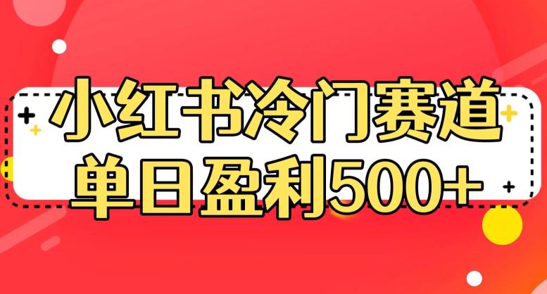 小红书冷门赛道，单日盈利500+【揭秘】-16888副业资讯