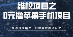 维权项目之0元撸苹果手机项目，最适合大学生、白嫖党做的项目之一【揭秘】-16888副业资讯
