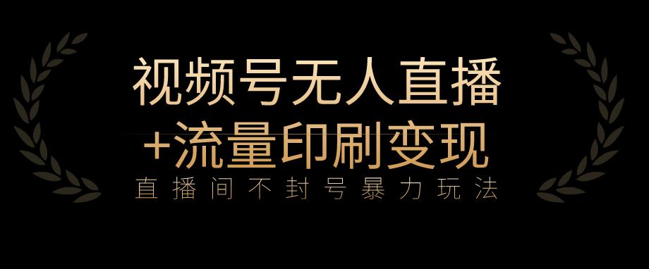全网首发视频号不封号无人直播暴利玩法+流量印刷机变现，日入1000+【揭秘】-16888副业资讯
