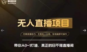 前线玩家快手无人直播带货课,带你从0-1打造,真正的日不落直播间-16888副业资讯