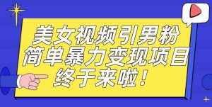 价值3980的男粉暴力引流变现项目，一部手机简单操作，新手小白轻松上手，每日收益500+【揭秘】-16888副业资讯