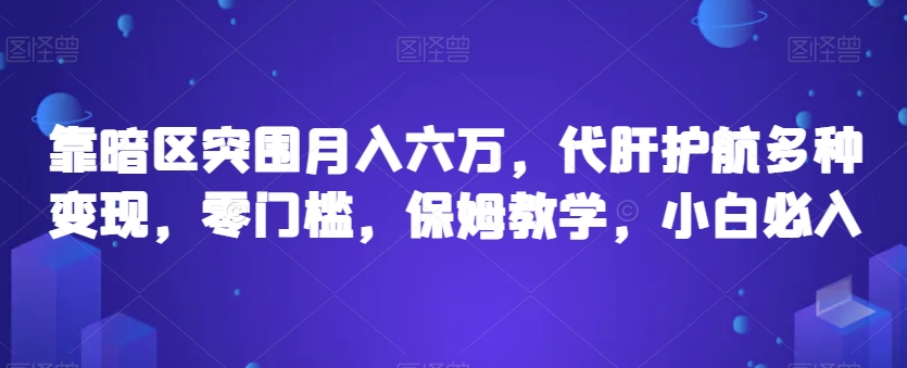 靠暗区突围月入六万，代肝护航多种变现，零门槛，保姆教学，小白必入【揭秘】-16888副业资讯