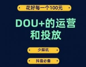 DOU+的运营和投放，花1条DOU+的钱，成为DOU+的投放高手，少走弯路不采坑-16888副业资讯
