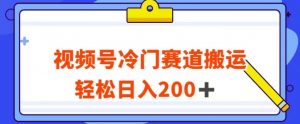视频号最新冷门赛道搬运玩法，轻松日入200+【揭秘】-16888副业资讯