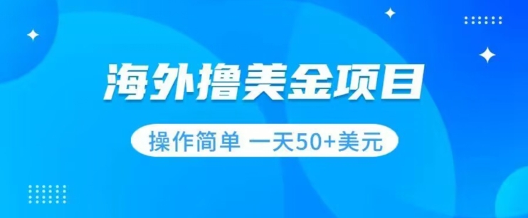 撸美金项目无门槛操作简单小白一天50+美刀-16888副业资讯
