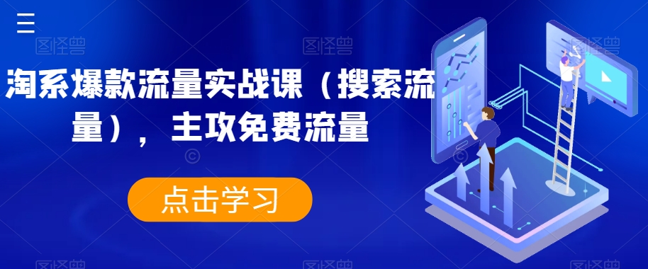 淘系爆款流量实战课（搜索流量），主攻免费流量-16888副业资讯