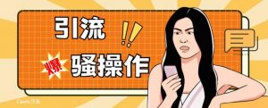 最新引流骚操作，单账号日引50-100，简单粗暴，适合于小白各行各业都可以进行操作，精准粉丝加到爆-16888副业资讯