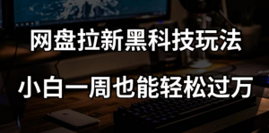 网盘拉新黑科技玩法，小白一周也能轻松过万【全套视频教程+黑科技】【揭秘】-16888副业资讯