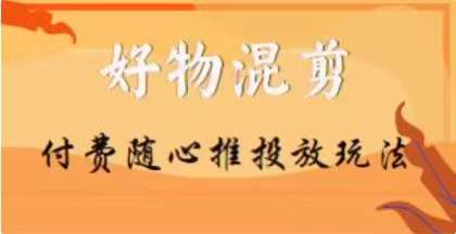 【万三】好物混剪付费随心推投放玩法，随心投放小课抖音教程-16888副业资讯
