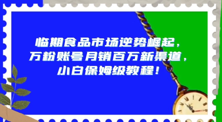 临期食品市场逆势崛起，万粉账号月销百万新渠道，小白保姆级教程【揭秘】-16888副业资讯