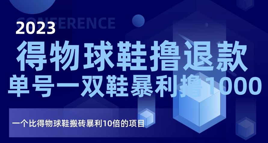 2023得物球鞋撸退款，单号一双鞋暴利撸1000，一个比得物球鞋搬砖暴利10倍的项目【揭秘】-16888副业资讯