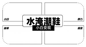 2024全新冷门水淹潮鞋无人直播玩法，小白也能轻松上手，打爆私域流量，轻松实现变现【揭秘】-16888副业资讯