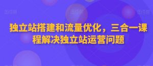 独立站搭建和流量优化,三合一课程解决独立站运营问题-16888副业资讯