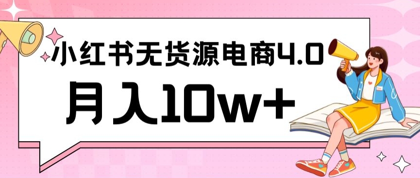小红书新电商实战，无货源实操从0到1月入10w+联合抖音放大收益【揭秘】-16888副业资讯