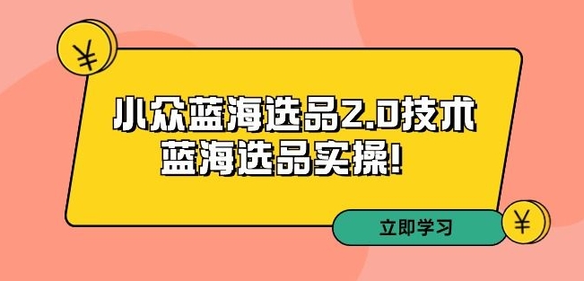 拼多多培训第33期：小众蓝海选品2.0技术-蓝海选品实操！-16888副业资讯