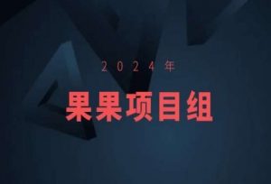 2024年果果项目组项目合集-果果最新项目-16888副业资讯