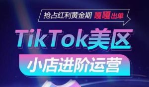 TikTok Shop美区小店进阶运营，抢占红利黄金期 嘎嘎出单-16888副业资讯