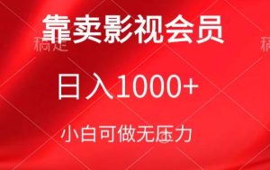 靠卖影视会员，日入1000+，落地保姆级教程，新手可学【揭秘】-16888副业资讯