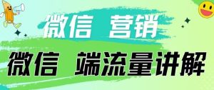 4.19日内部分享《微信营销流量端口》微信付费投流【揭秘】-16888副业资讯
