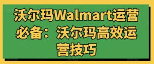 沃尔玛Walmart运营必备：沃尔玛高效运营技巧-16888副业资讯
