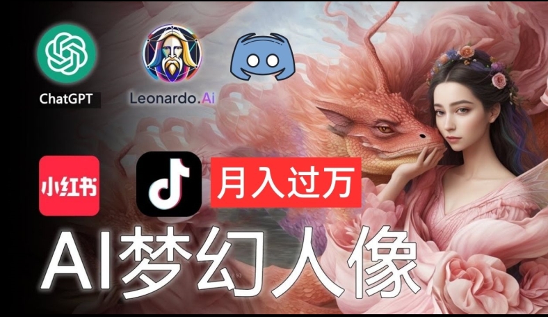 AI摄影梦幻人像：零基础也能月入过万的秘密【揭秘】-16888副业资讯