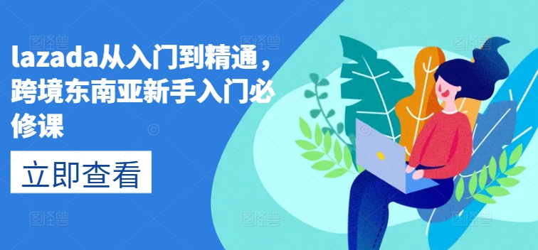 lazada从入门到精通，跨境东南亚新手入门必修课-16888副业资讯