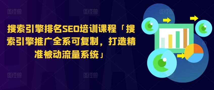 搜索引擎排名SEO培训课程「搜索引擎推广全系可复制，打造精准被动流量系统」-16888副业资讯