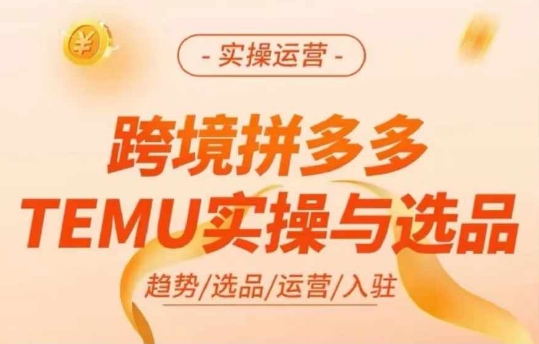 跨境拼多多TEMU实操与选品，多多temu跨境选品运营实操-16888副业资讯