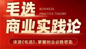 毛选商业实践论，读透《毛选》掌握创业必胜密匙-16888副业资讯