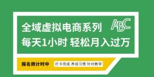 全域虚拟电商变现系列，通过平台出售虚拟电商产品从而获利-16888副业资讯