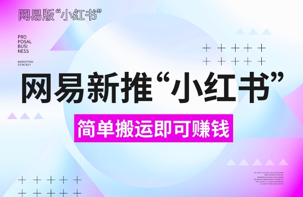网易官方新推“小红书”，搬运即有收益，新手小白千万别错过(附详细教程)【揭秘】-16888副业资讯