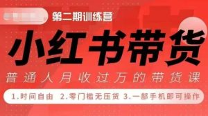 小Red书带货42天训练营 2.0版，宝妈+自由职+上班族+大学生，提高副业收入的大红利项目-16888副业资讯