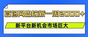 豆包网盘拉新，一周2k，新平台新机会-16888副业资讯