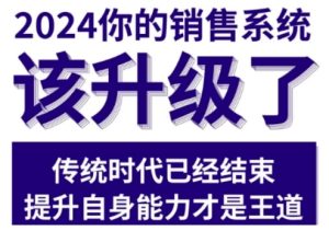 2024能落地的销售实战课，你的销售系统该升级了（更新2月）-16888副业资讯