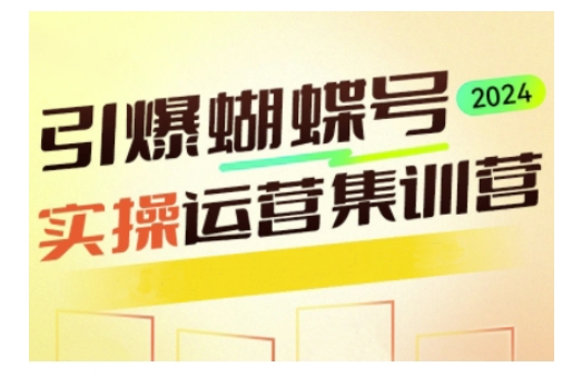 引爆蝴蝶号实操运营，助力你深度掌握蝴蝶号运营，实现高效实操，开启流量变现之路-16888副业资讯