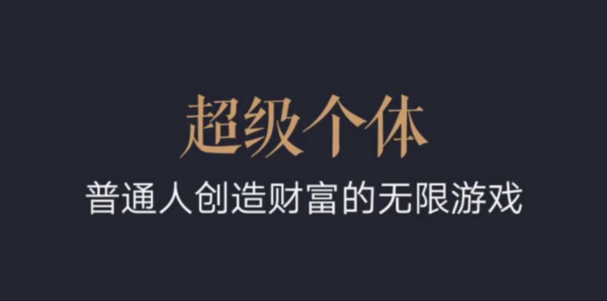 超级个体：2024-2025翻盘指南，普通人创造财富的无限游戏-16888副业资讯
