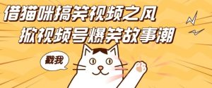 借猫咪搞笑视频之风，掀视频号爆笑故事潮，轻松日入四位数，无门槛快速入门!-16888副业资讯