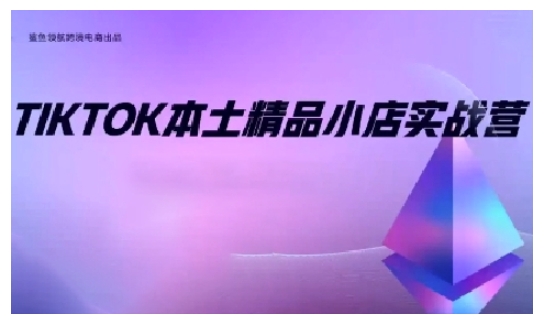 TikTok本土精品小店出海实战营，从入门到高阶，不止0-1!-16888副业资讯