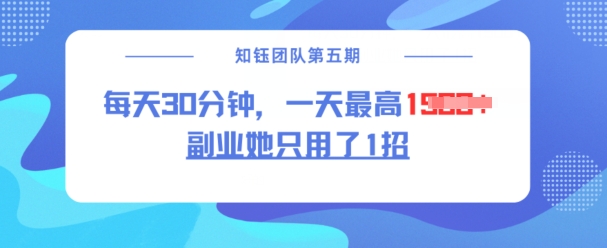 副业她只用了1招，每天30分钟，无脑二创，一天最高1.5k-16888副业资讯