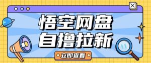 全网首发悟空网盘云真机自撸拉新项目玩法单机可挣10.20不等-16888副业资讯