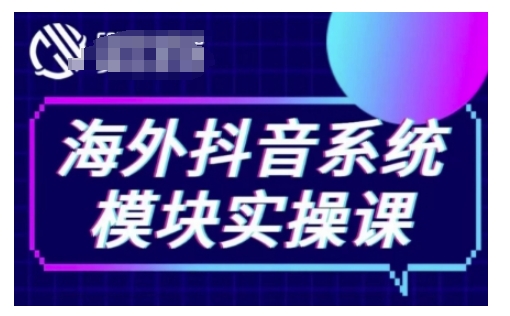 海外抖音Tiktok系统模块实操课，TK短视频带货，TK直播带货，TK小店端实操等-16888副业资讯