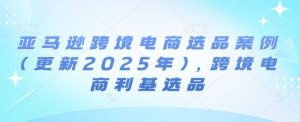 亚马逊跨境电商选品案例(更新2025年3月)，跨境电商利基选品-16888副业资讯
