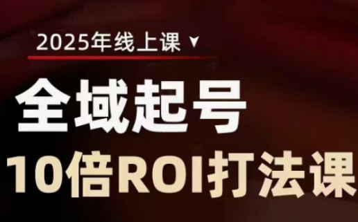 2025全域起号10倍ROI打法课，助你提升直播间的投资回报率-16888副业资讯