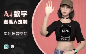 Ai数字人虚拟(智能体)实时语音交互特训营，​自行定制超写实角色AI数字人交互技术-16888副业资讯